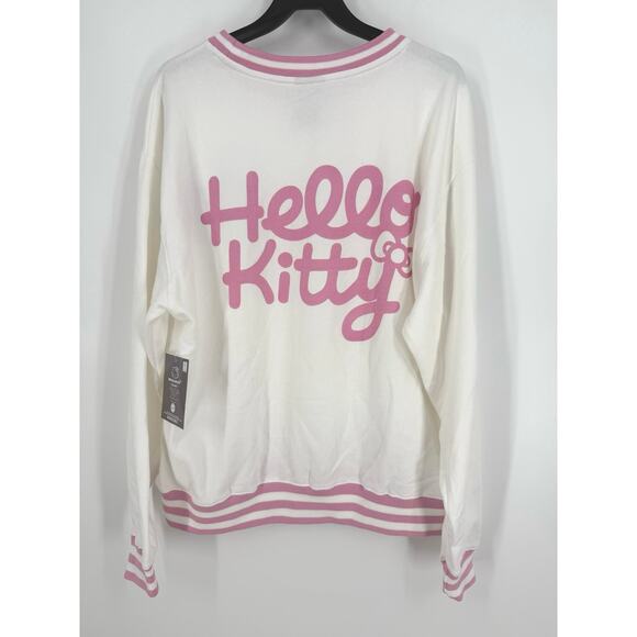 New Hello Kitty 50th Anniversary Fleece Graphic Sweater - Picture 2 of 10